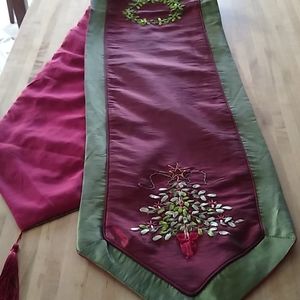 Beautiful Christmas Holiday Table Mantle Runner